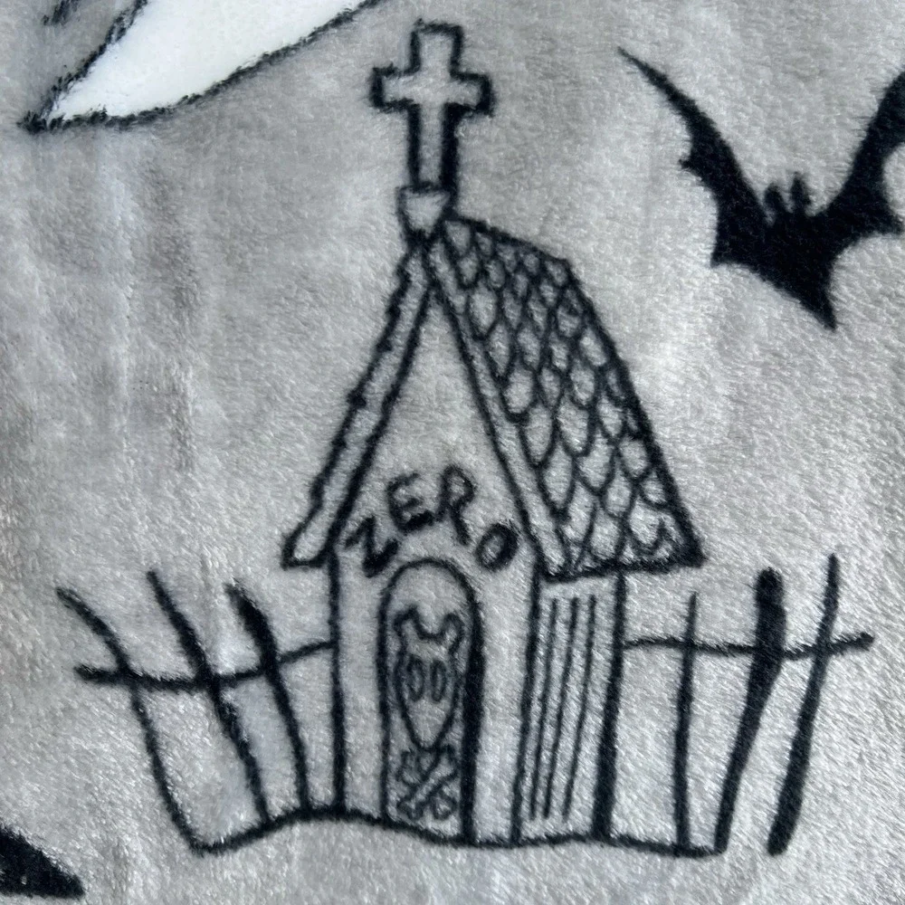 Disney Nightmare Before Christmas Oogie Boggie Jack Halloween Throw Blanket NWT